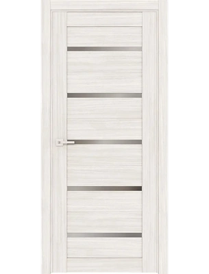 Межкомнатная дверь Адема 1 матовое стекло в цвете эшвайт