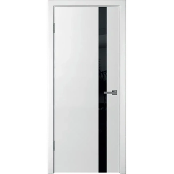 Межкомнатная дверь Wanmark Скай-10 белая эмаль ДО чёрное