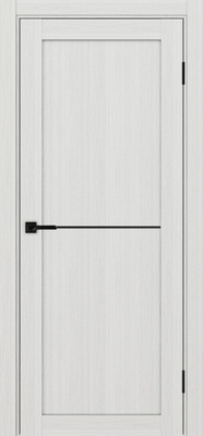 Межкомнатная дверь optima porte Турин 502АПП молдинг SB.11 ЭКО-шпон Ясень серебристый