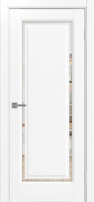 Межкомнатная дверь optima porte Тоскана Neo 601С.21 ЭКО-шпон Белый снежный