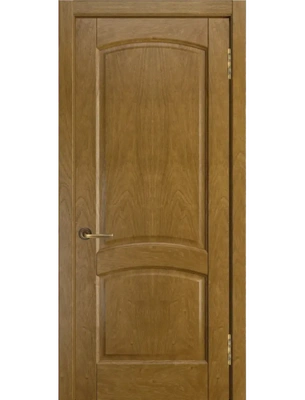 Межкомнатная дверь Wanmark Шпон ДГ Ника (вогнутая калёвка) дуб кофе