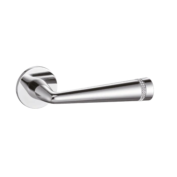 Дверная ручка из латуни с кристаллами CRISTAL 071