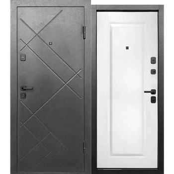 Входная дверь Е-трейд 7 см Штамп Букле Графит