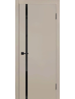 Межкомнатная дверь Адема Вега 5 черное стекло в цвете Меджик Дюна