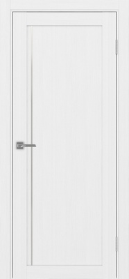 Межкомнатная дверь optima porte Турин 565АПП молдинг SC.11 ЭКО-шпон Белый лёд