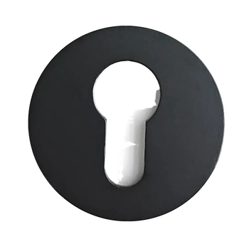 Накладка на цилиндр круглая A858-G (round) черный / 121