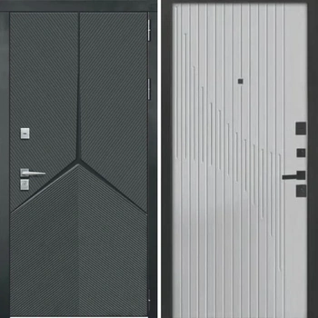 Входная дверь Kova Мерса Патио серый унисофт