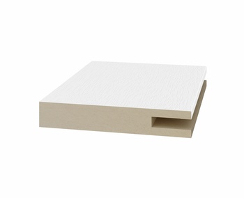 Добор телескоп. 1 паз Optima Porte 60*10*2070мм. ЭКО-шпон Белый снежный