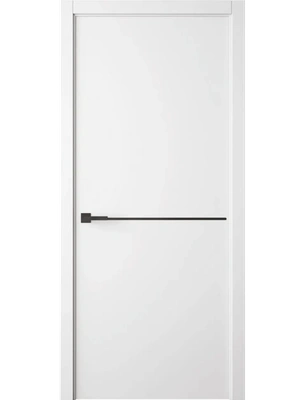 Межкомнатная дверь Адема Лайт 1 в цвете эмалит белый