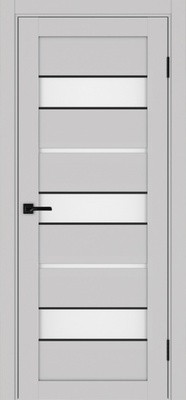 Межкомнатная дверь optima porte Турин 526АПС молдинг SB.122 ЭКО-шпон Пепельный