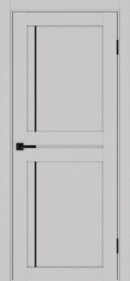 Межкомнатная дверь optima porte Турин 523АПП молдинг SB.111 ЭКО-шпон Пепельный