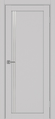 Межкомнатная дверь optima porte Турин 566АПП молдинг SC.111 ЭКО-шпон Пепельный