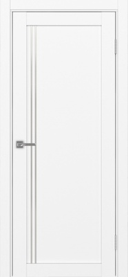 Межкомнатная дверь optima porte Турин 566АПП молдинг SC.111 ЭКО-шпон Белый снежный