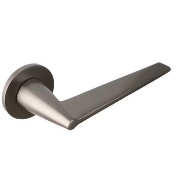 Дверная ручка из латуни CITY collection М039 серый сатин