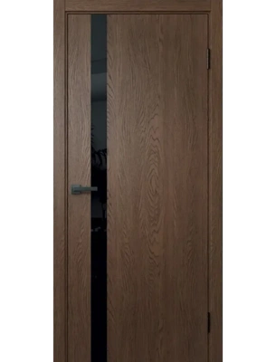 Межкомнатная дверь Wanmark Скай-10 ДО текстура орех с врезкой