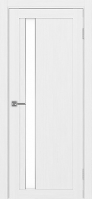 Межкомнатная дверь optima porte Турин 528AППSC.121 ЭКО-шпон Белый лёд