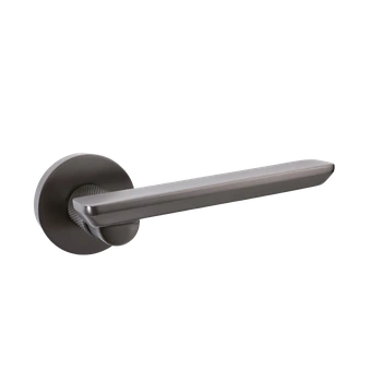 Дверные ручки латунь LUXURY collection Е032 графит