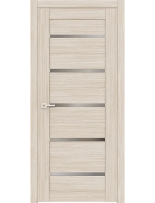 Межкомнатная дверь Адема 1 матовое стекло в цвете беленый дуб