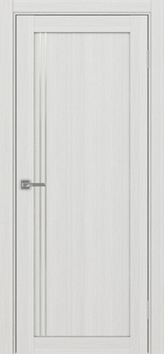 Межкомнатная дверь optima porte Турин 566АПП молдинг SC.111 ЭКО-шпон Ясень серебристый