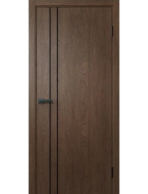 Межкомнатная дверь Wanmark Скай-10 М2 текстура орех с врезкой