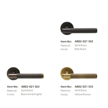 Дверные ручки из латуни LUX collection 021 бронза, медь