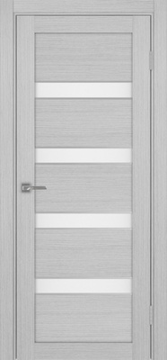 Межкомнатная дверь optima porte Турин 505AПCSC.12 ЭКО-шпон Дуб серый FL