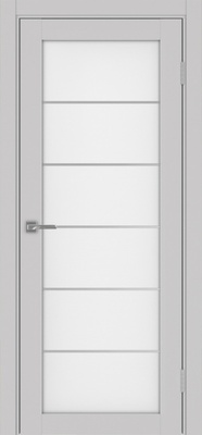 Межкомнатная дверь optima porte Турин 501АСС молдинг SC.2 ЭКО-шпон Пепельный