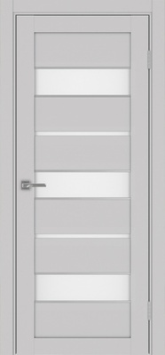 Межкомнатная дверь optima porte Турин 526АПС молдинг SC.122 ЭКО-шпон Пепельный