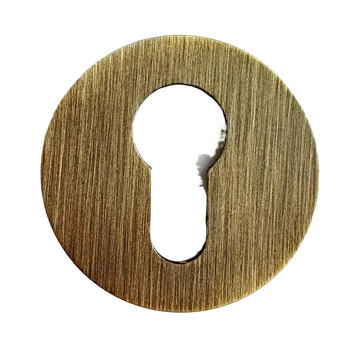 Накладка на цилиндр круглая A858-G (round) LT бронза / 321