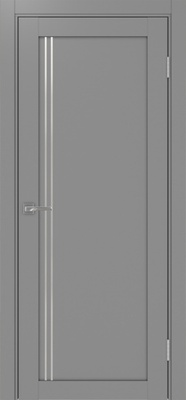 Межкомнатная дверь optima porte Турин 566АПП молдинг SC.111 ЭКО-шпон Серый