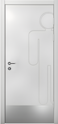 Межкомнатная дверь OSTIUM Special DOORS SD7 ДГ Бетон снежный