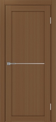 Межкомнатная дверь optima porte Турин 502АПП молдинг SC.11 ЭКО-шпон Орех NL