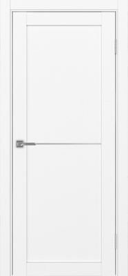 Межкомнатная дверь optima porte Турин 502АПП молдинг SC.11 ЭКО-шпон Белый снежный