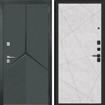 Входная дверь Kova Мерса Лайт 5 бетон снежный