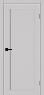 Межкомнатная дверь optima porte Турин 565АПП молдинг SB.11 ЭКО-шпон Пепельный