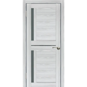 Межкомнатная дверь Wanmark экошпон D5/2 ясень ривьера айс ДО графит
