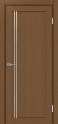 Межкомнатная дверь optima porte Турин 566АПП молдинг SC.111 ЭКО-шпон Орех NL