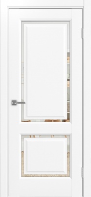Межкомнатная дверь optima porte Тоскана Neo 602С.2121 ЭКО-шпон Белый снежный