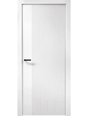 Межкомнатная дверь Адема Вектор в цвете эмалит белый